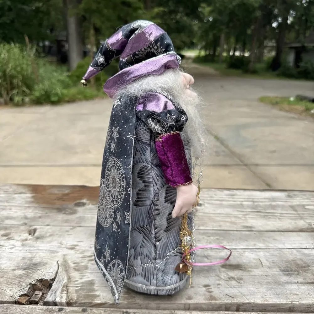 Unusual Handmade Scary Whimsical Witch Sorcerer Halloween OOAK